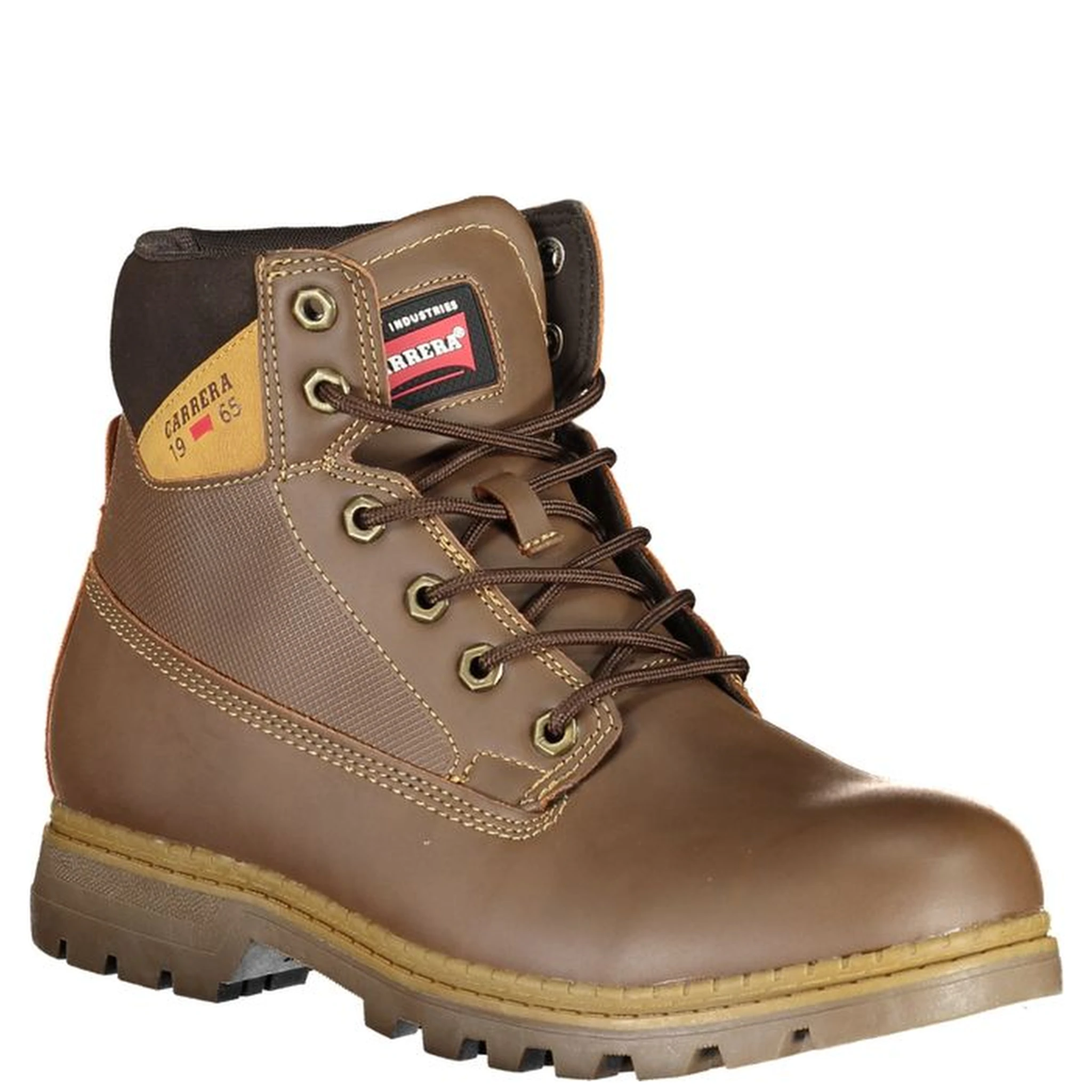 Brown Polyester Ankle