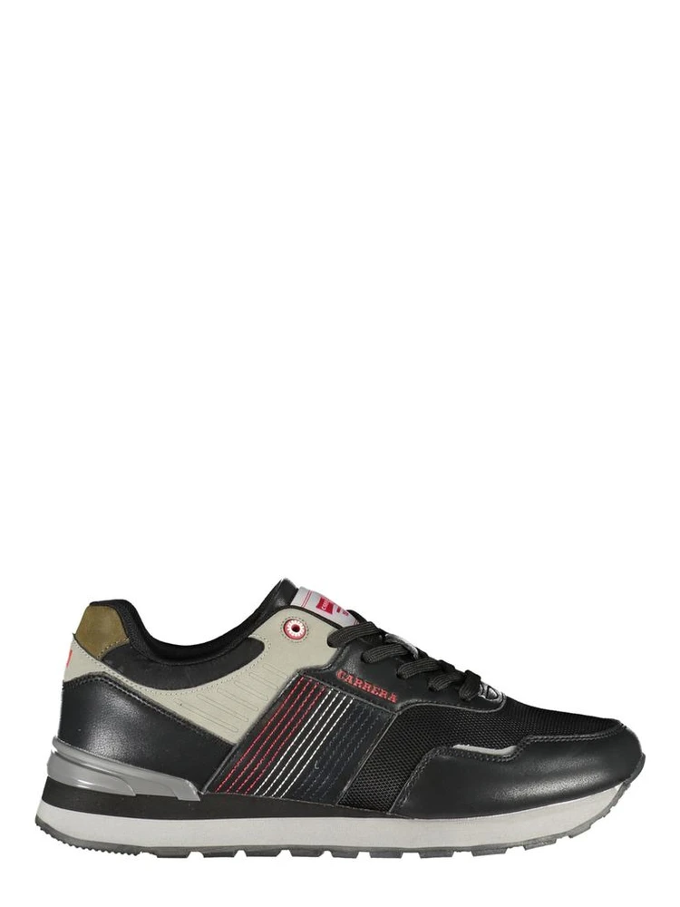 Black Polyester Sneaker