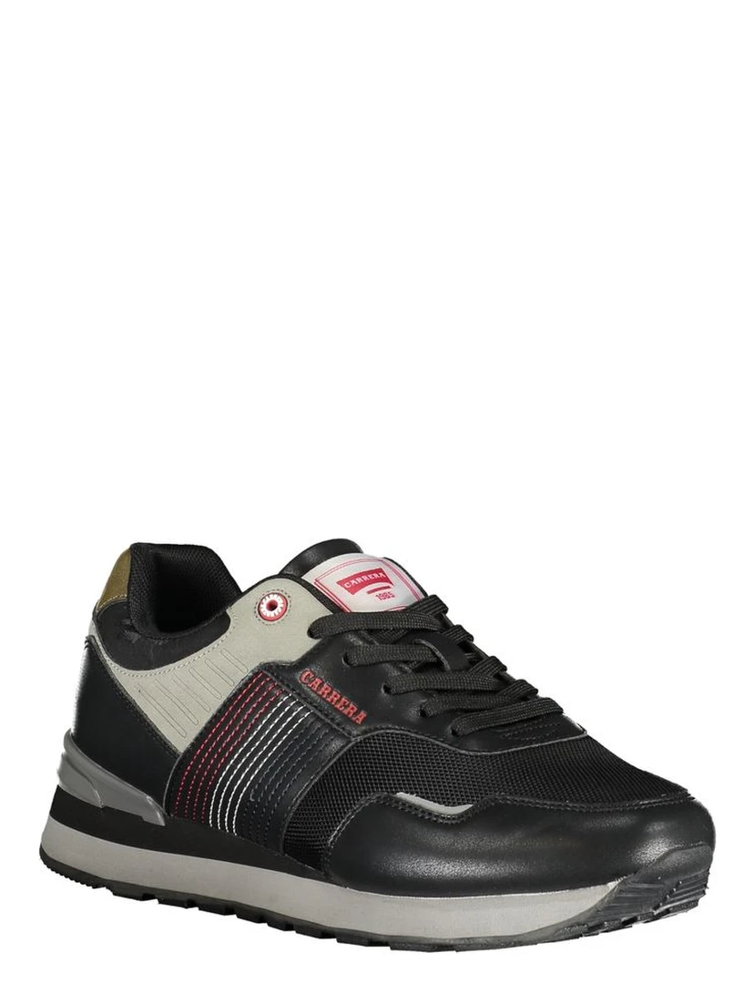 Black Polyester Sneaker