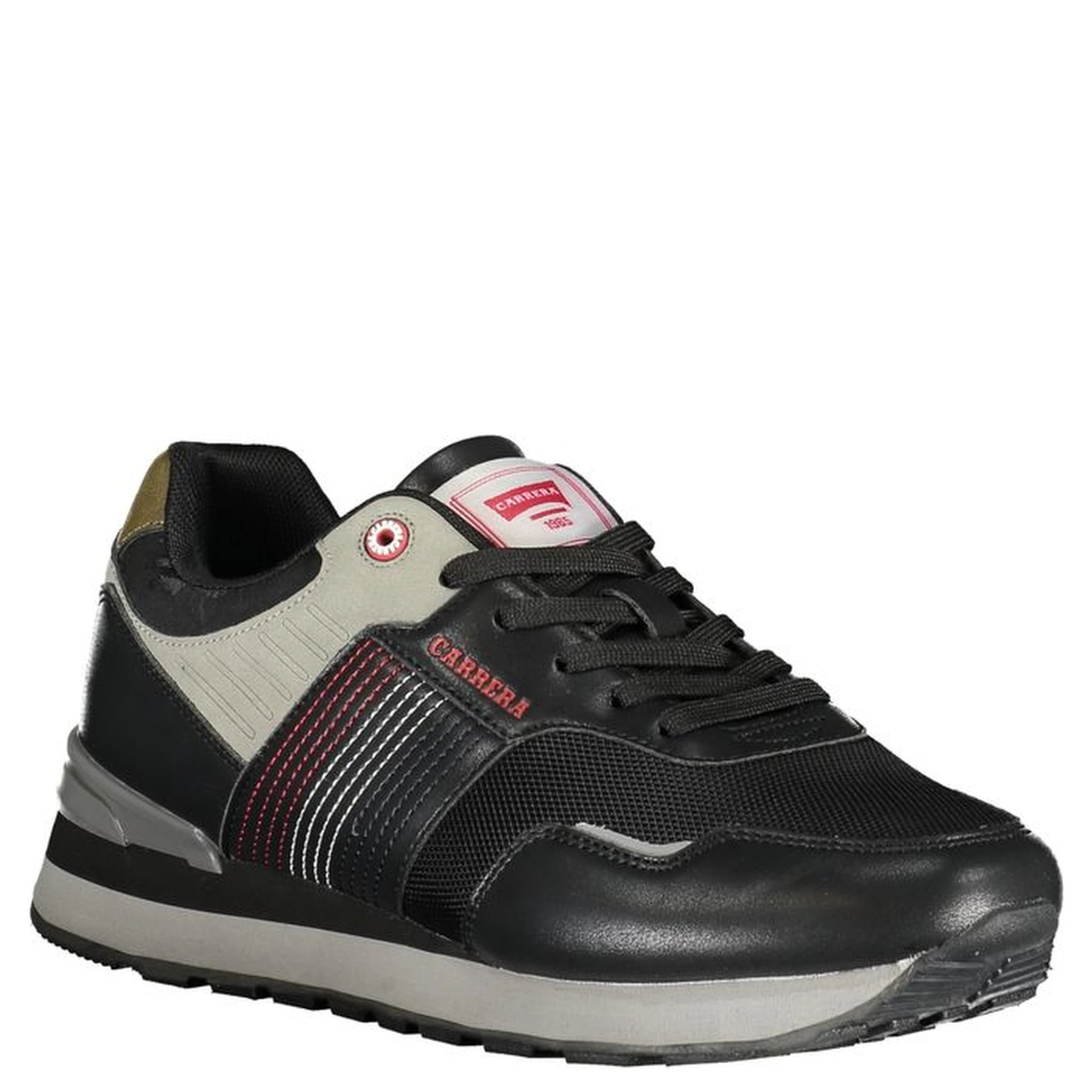 Black Polyester Sneaker