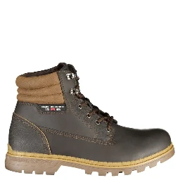 Brown Polyester Ankle