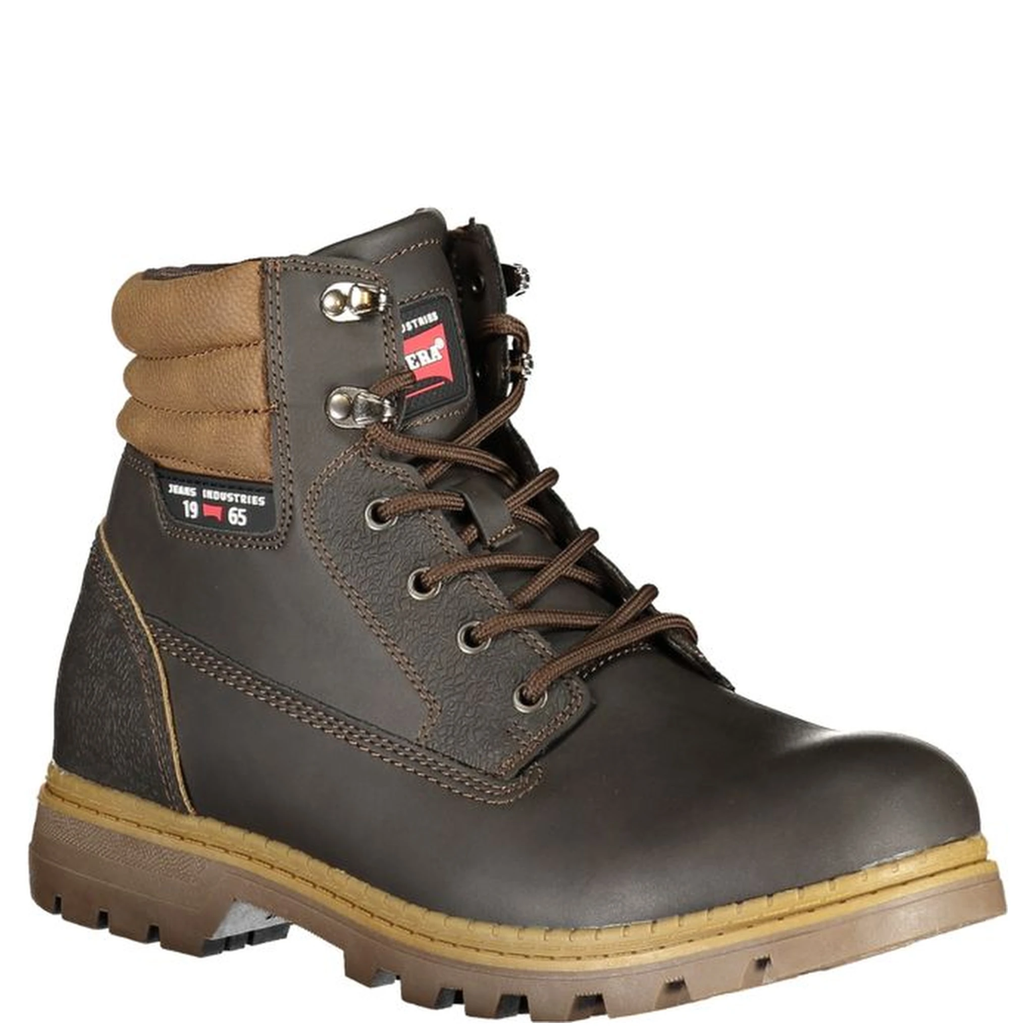 Brown Polyester Ankle