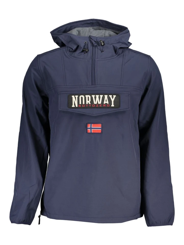 Blue Polyester Jackets & Coat