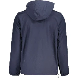 Blue Polyester Jackets & Coat