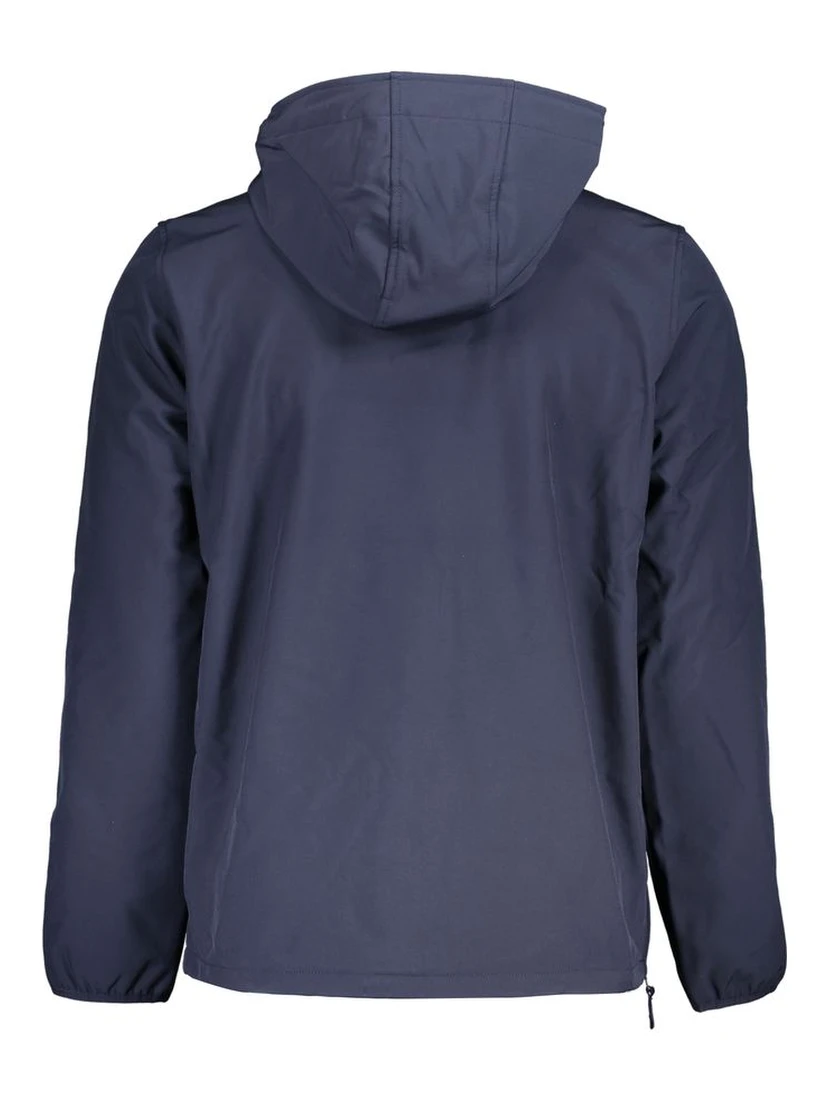 Blue Polyester Jackets & Coat