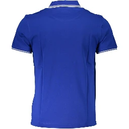 Blue Cotton Polo Shirt