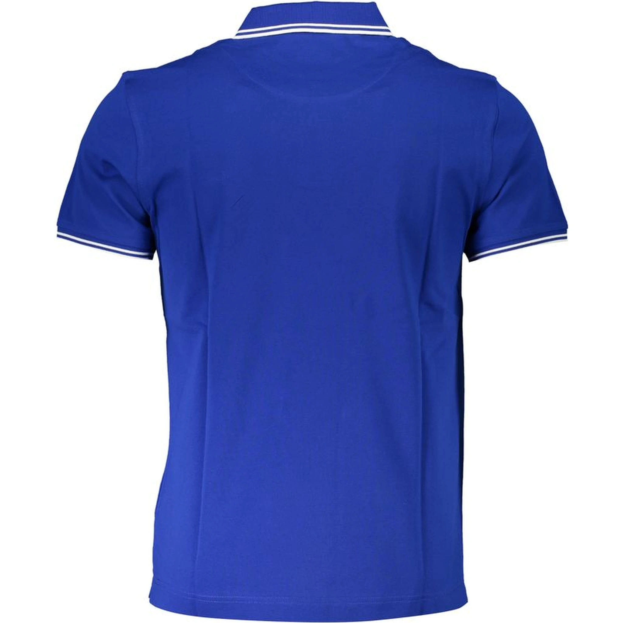 Blue Cotton Polo Shirt