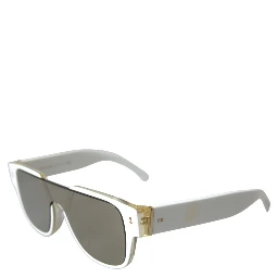 White Acetate Mirror Lenses DG4356 Sunglasses