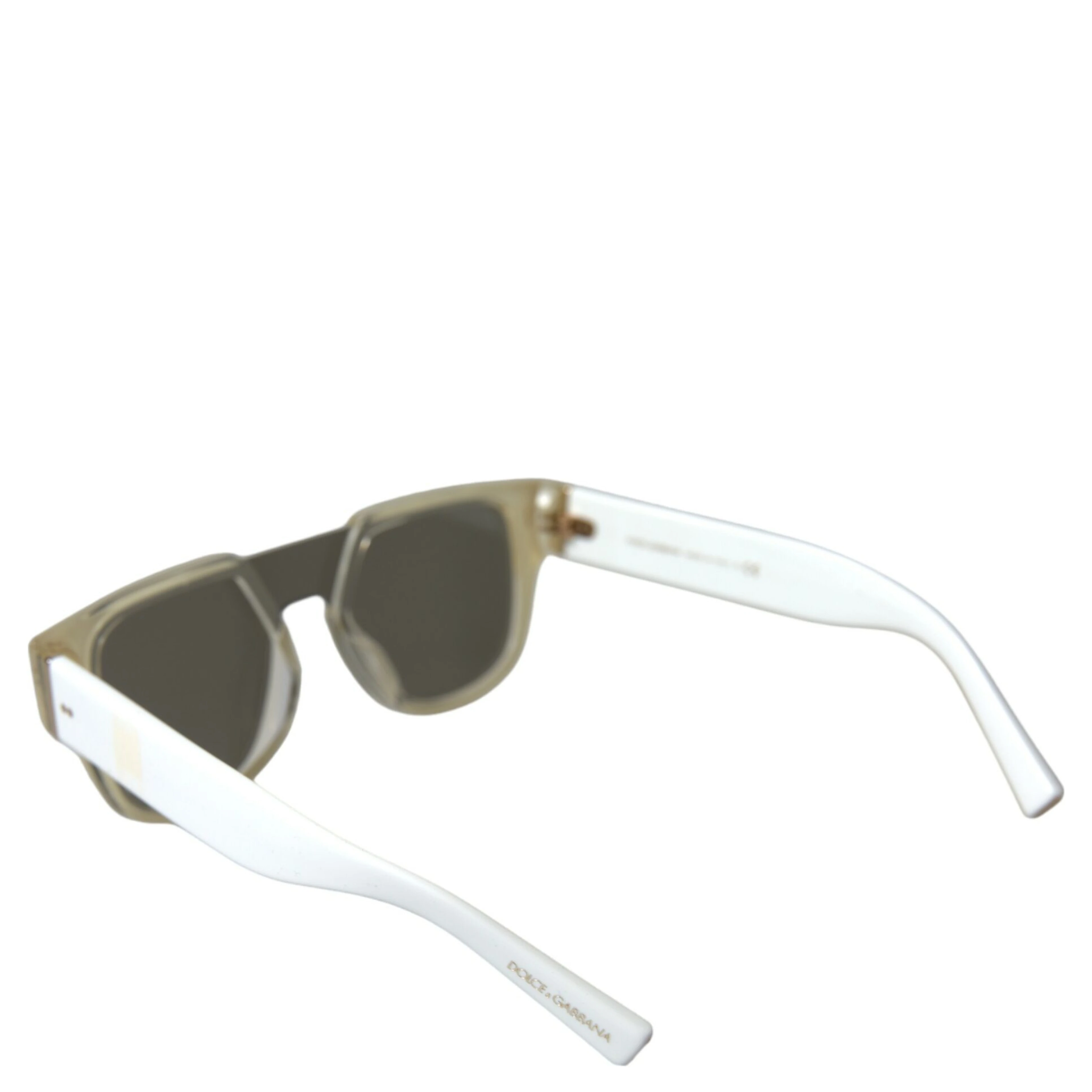 White Acetate Mirror Lenses DG4356 Sunglasses