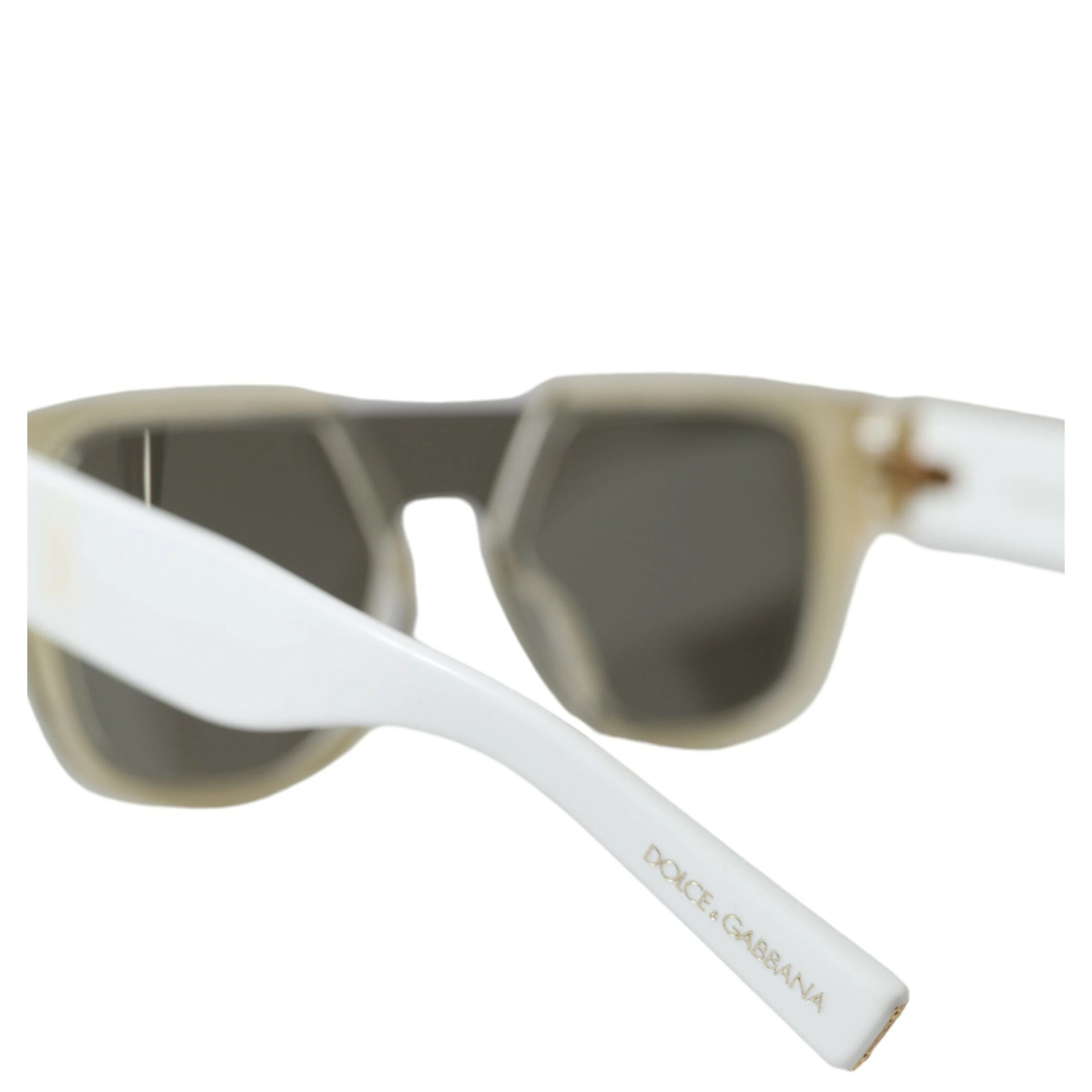 White Acetate Mirror Lenses DG4356 Sunglasses