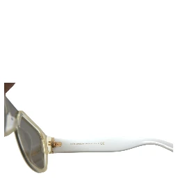 White Acetate Mirror Lenses DG4356 Sunglasses