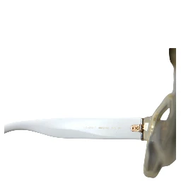White Acetate Mirror Lenses DG4356 Sunglasses