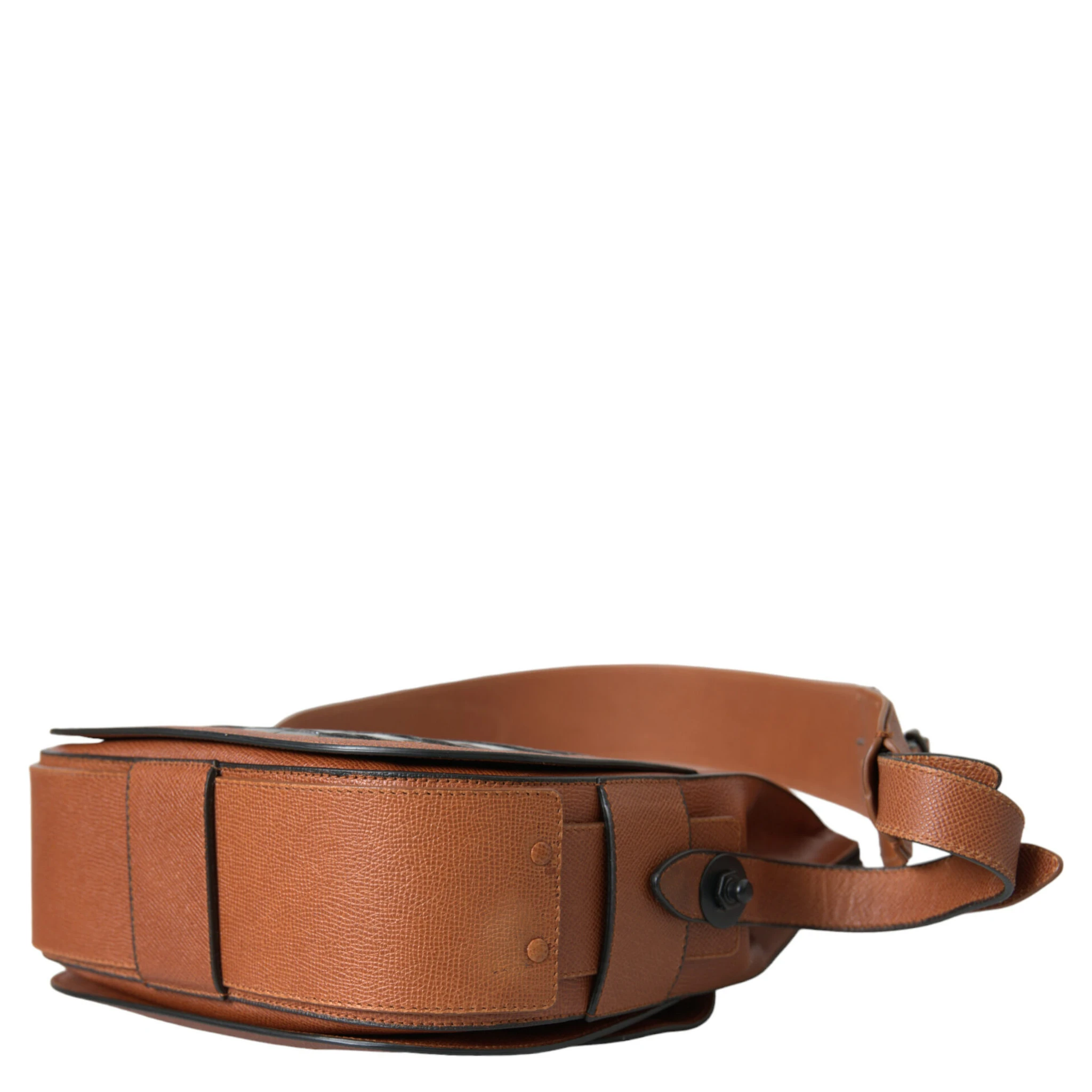 Black Brown Exotic Skin Leather Vertical Crossbody Purse Bag