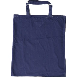 Blue Jersey Fabric Logo Shoulder Shopping Tote Shopping Bag