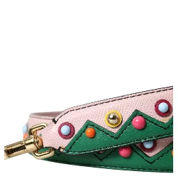 Pink Leather Handbag Accessory Shoulder Strap