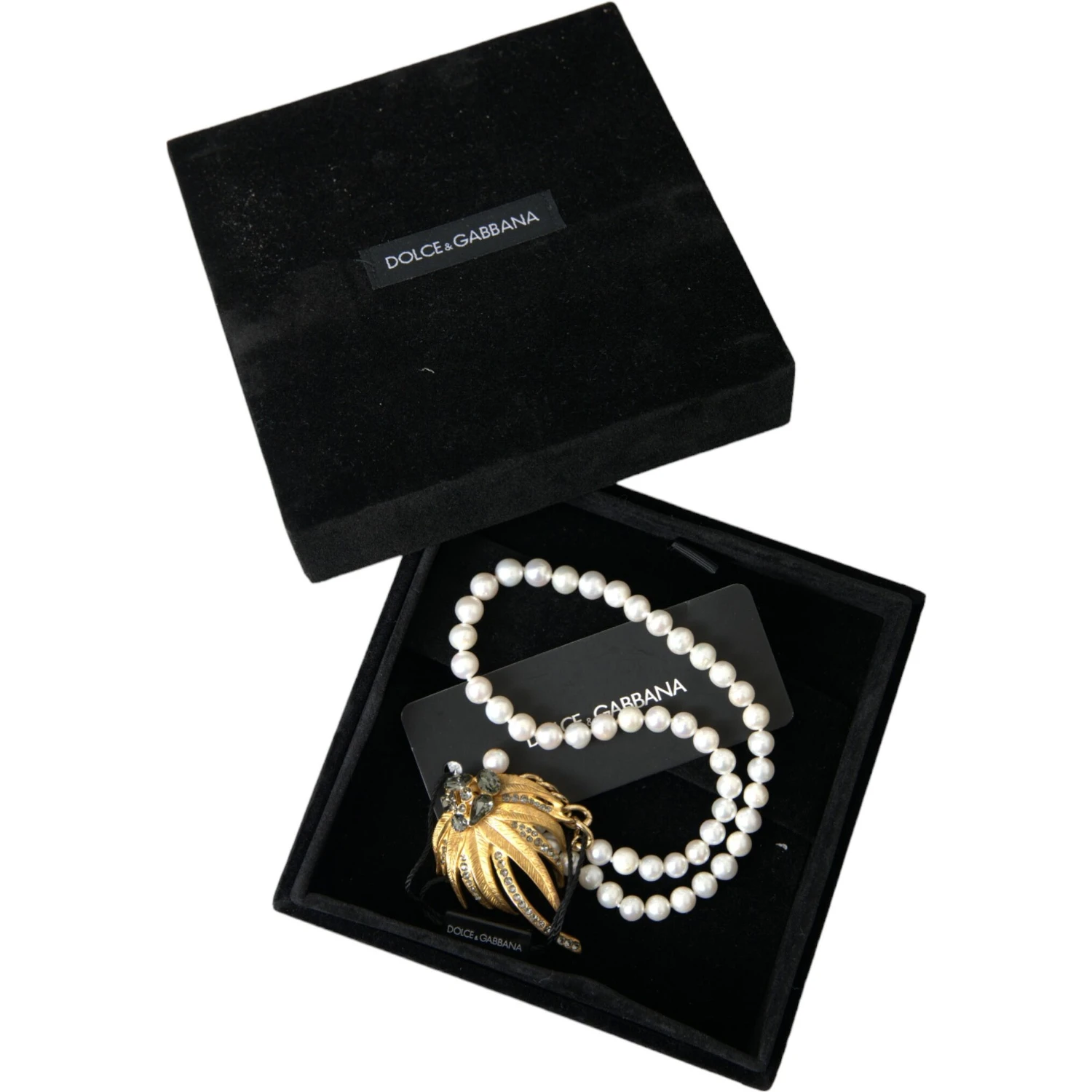 Gold Brass Crystal Pearl Tree Pendant Charm Necklace
