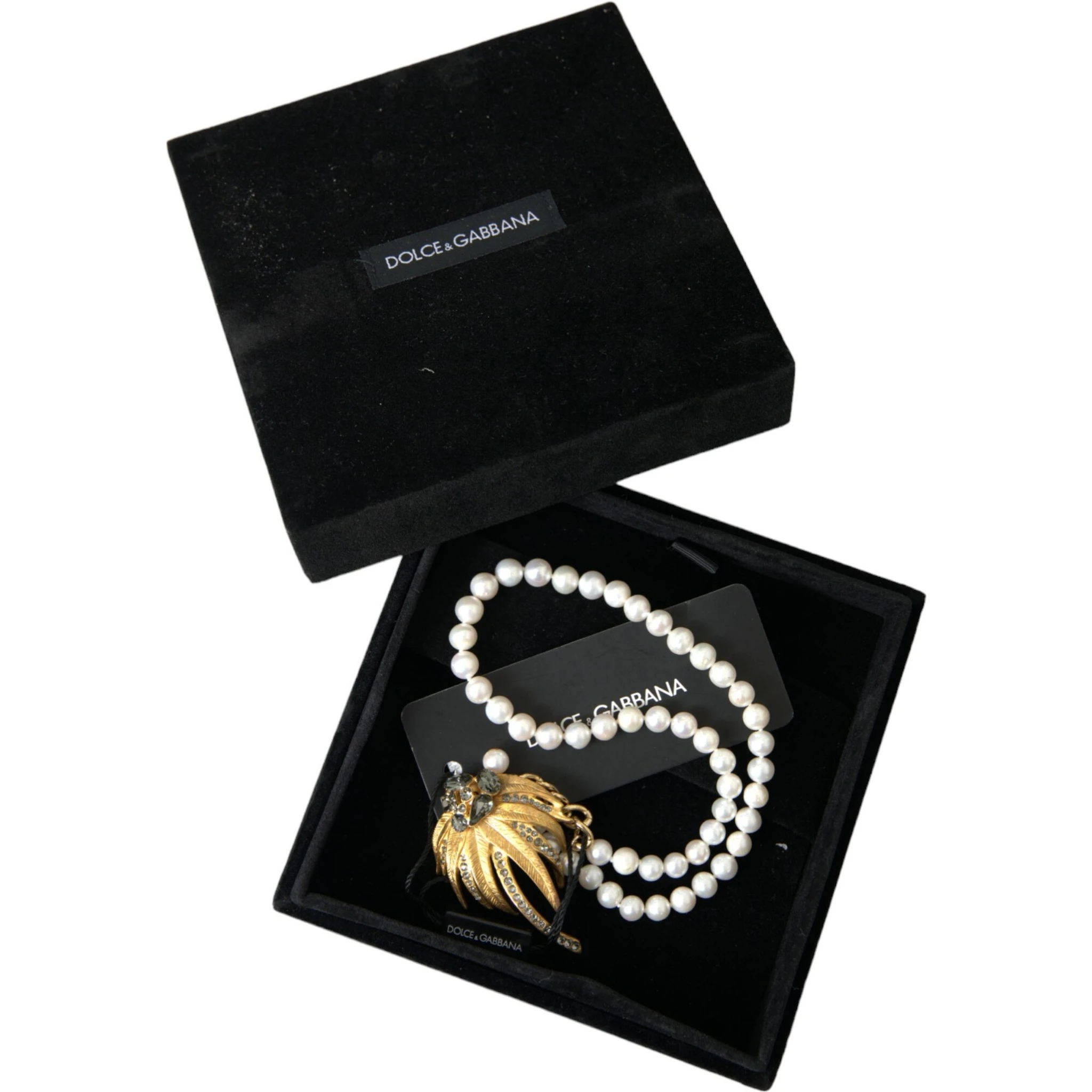 Gold Brass Crystal Pearl Tree Pendant Charm Necklace