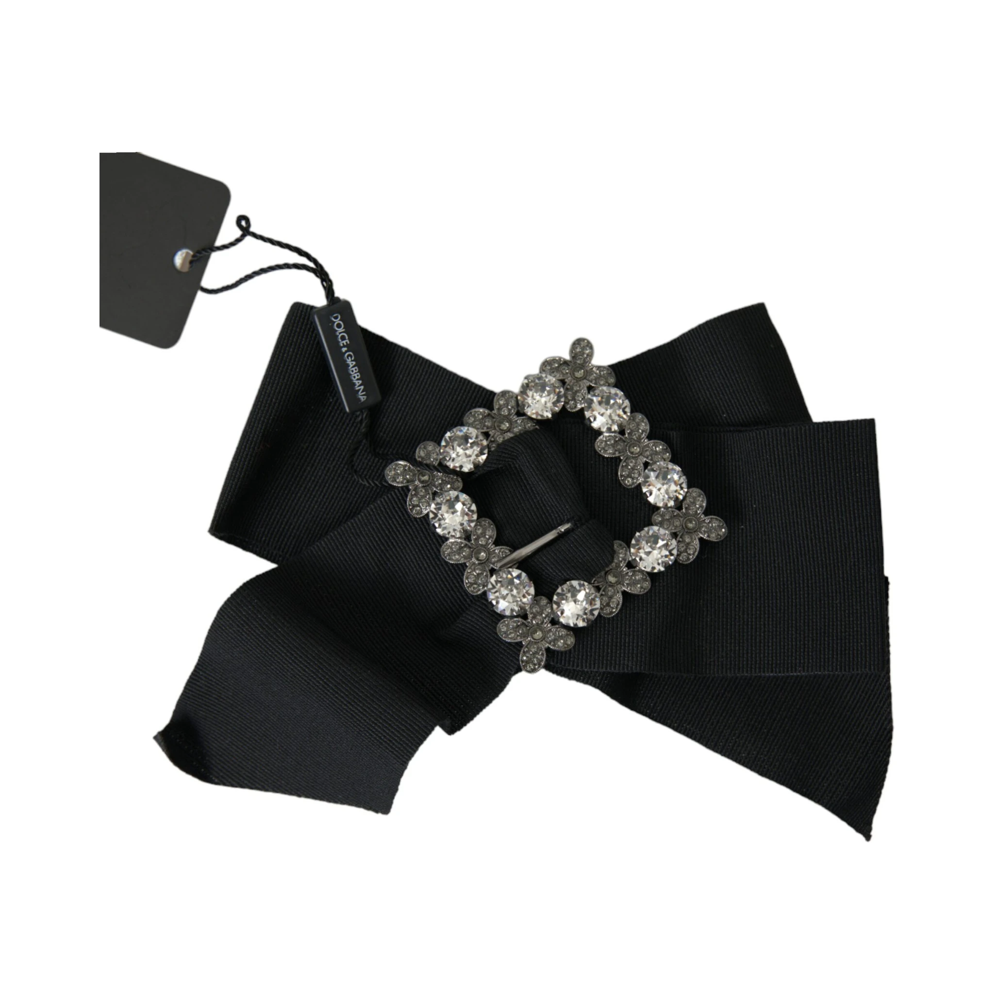 Black Swarovski Crystal Embellished Hair Clip