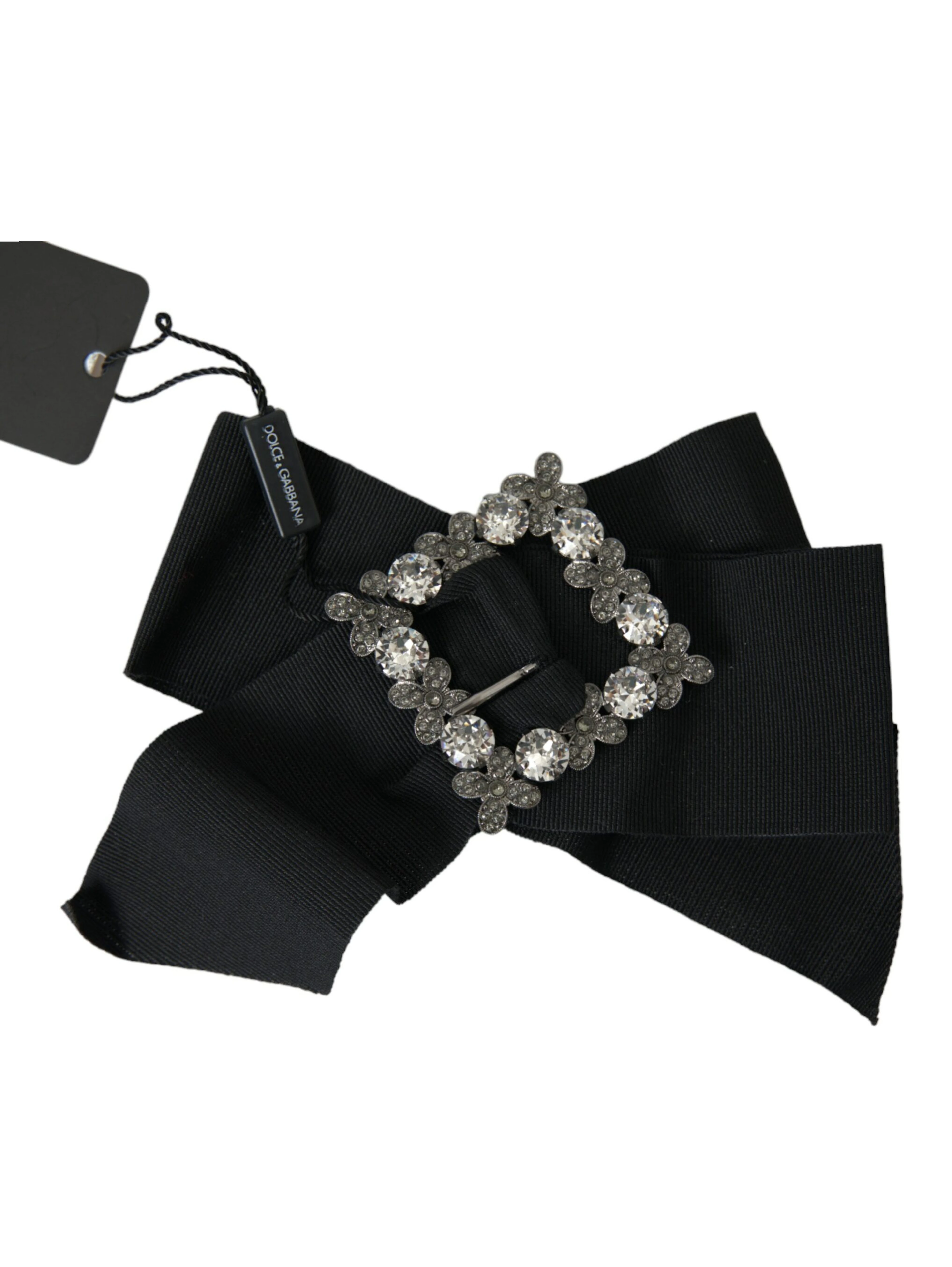Black Swarovski Crystal Embellished Hair Clip