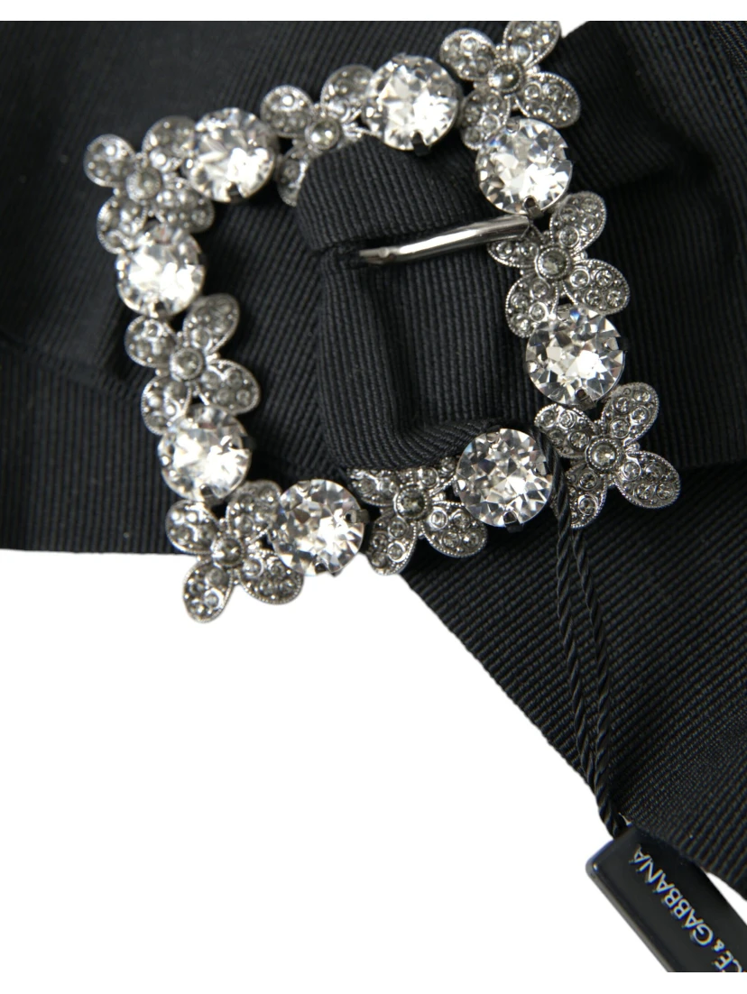 Black Swarovski Crystal Embellished Hair Clip