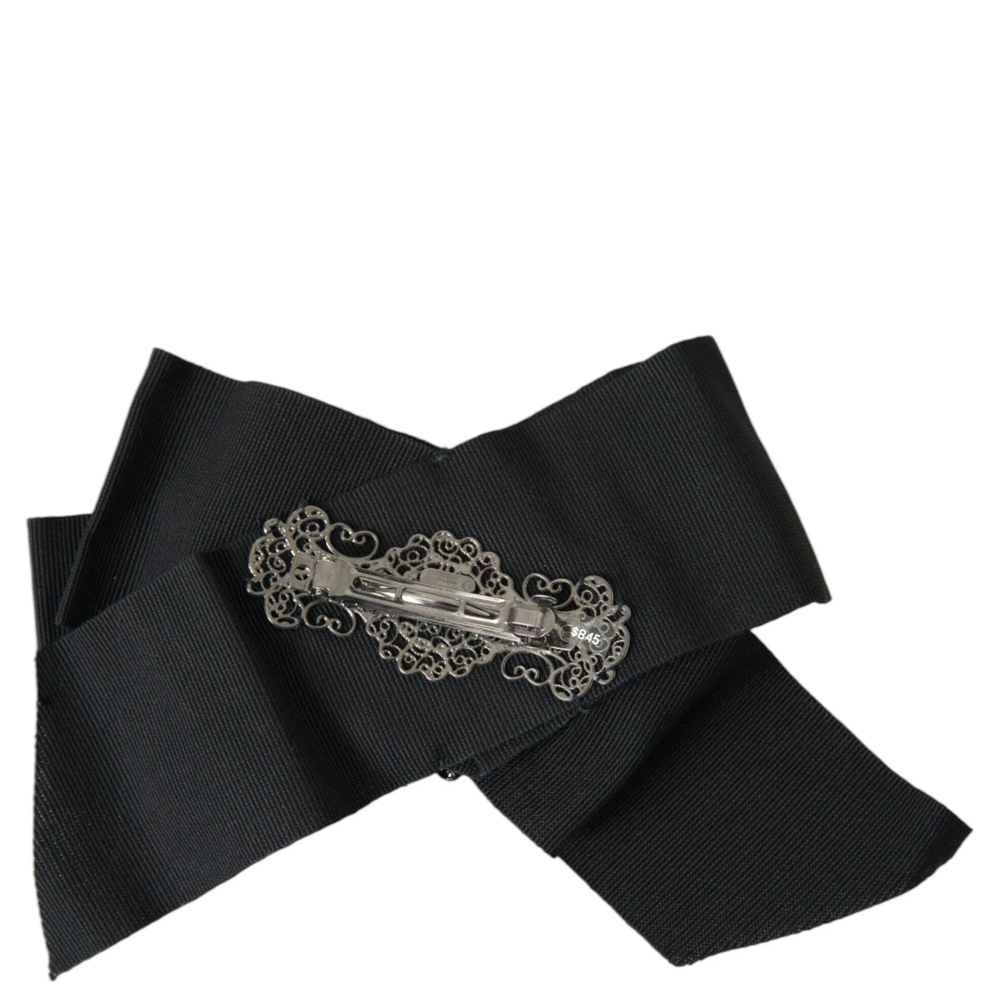 Black Swarovski Crystal Embellished Hair Clip