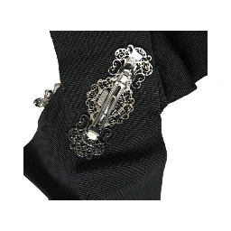 Black Swarovski Crystal Embellished Hair Clip