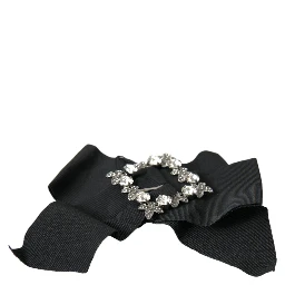Black Swarovski Crystal Embellished Hair Clip