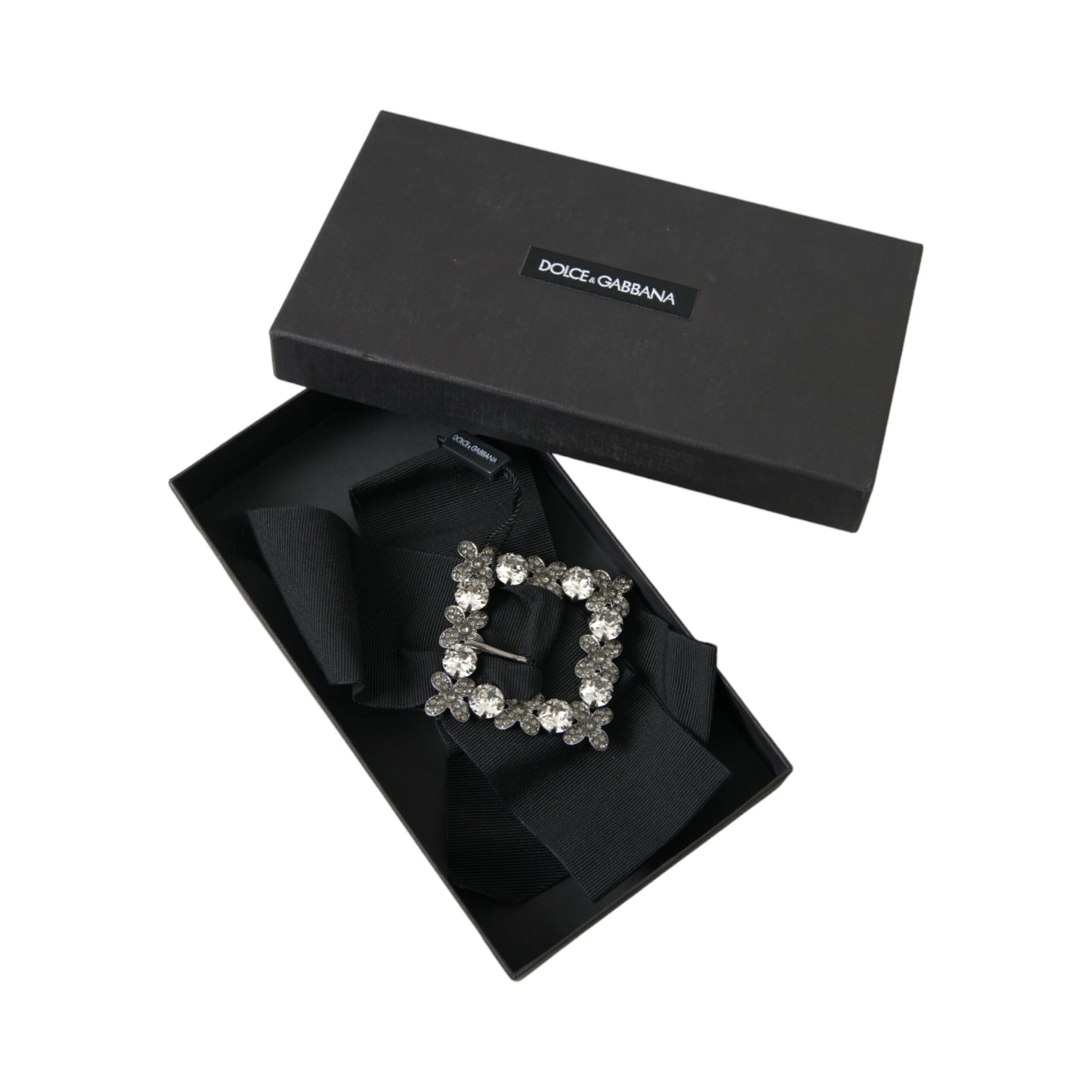 Black Swarovski Crystal Embellished Hair Clip