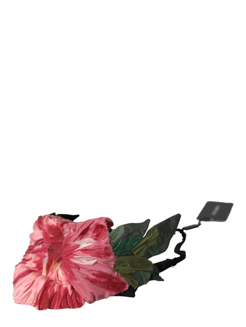 Black Viscose White Hair Parrucchiera Headband Diadem