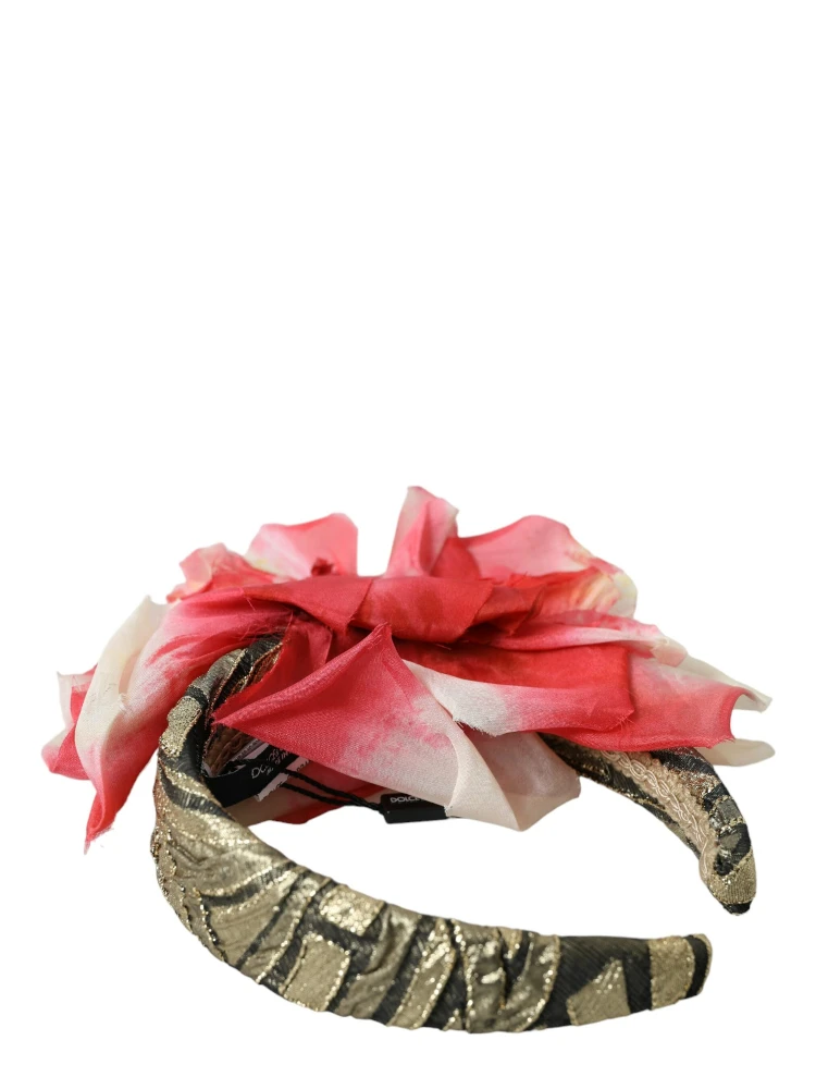 Multicolor Floral Applique Silk Women Headband Diadem