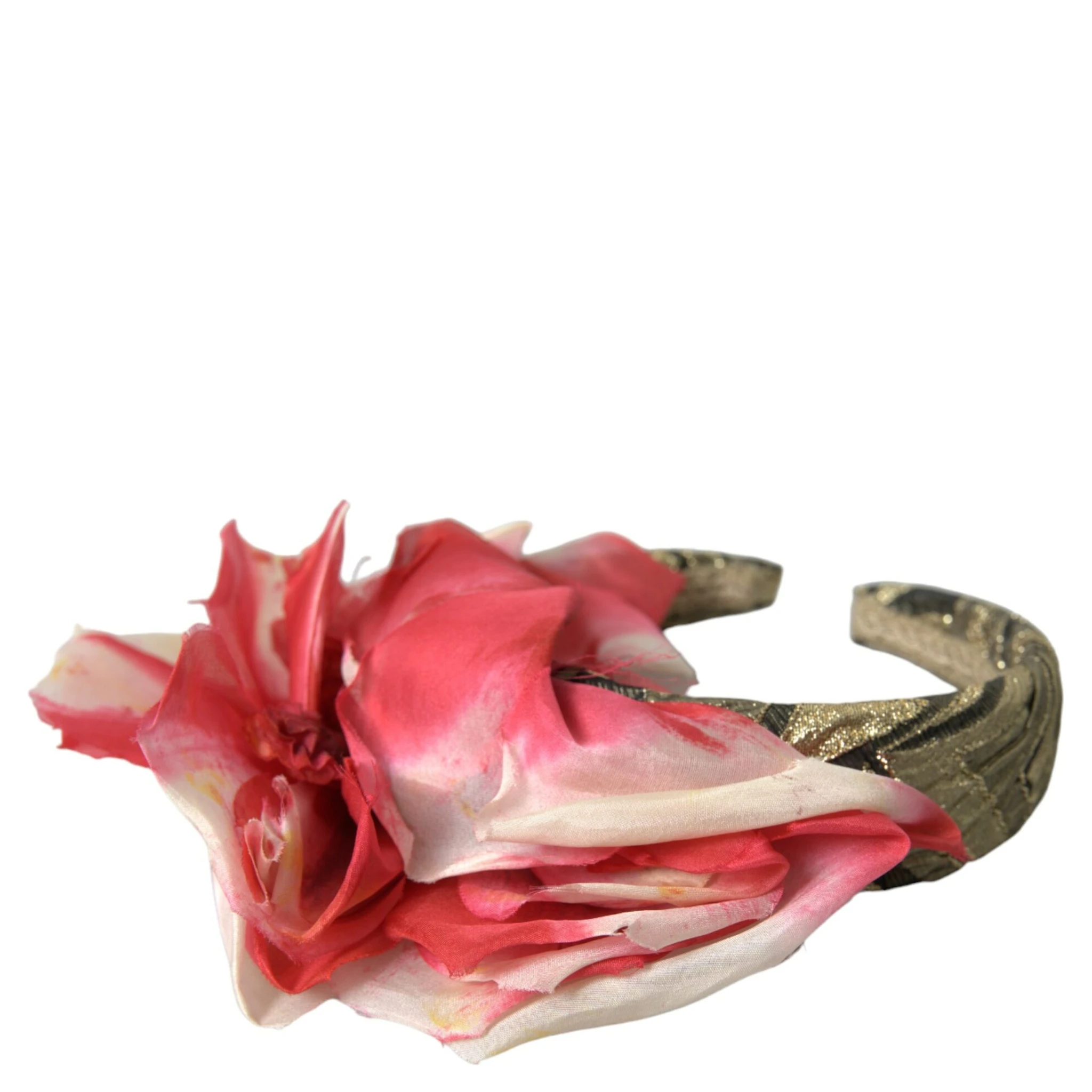 Multicolor Floral Applique Silk Women Headband Diadem