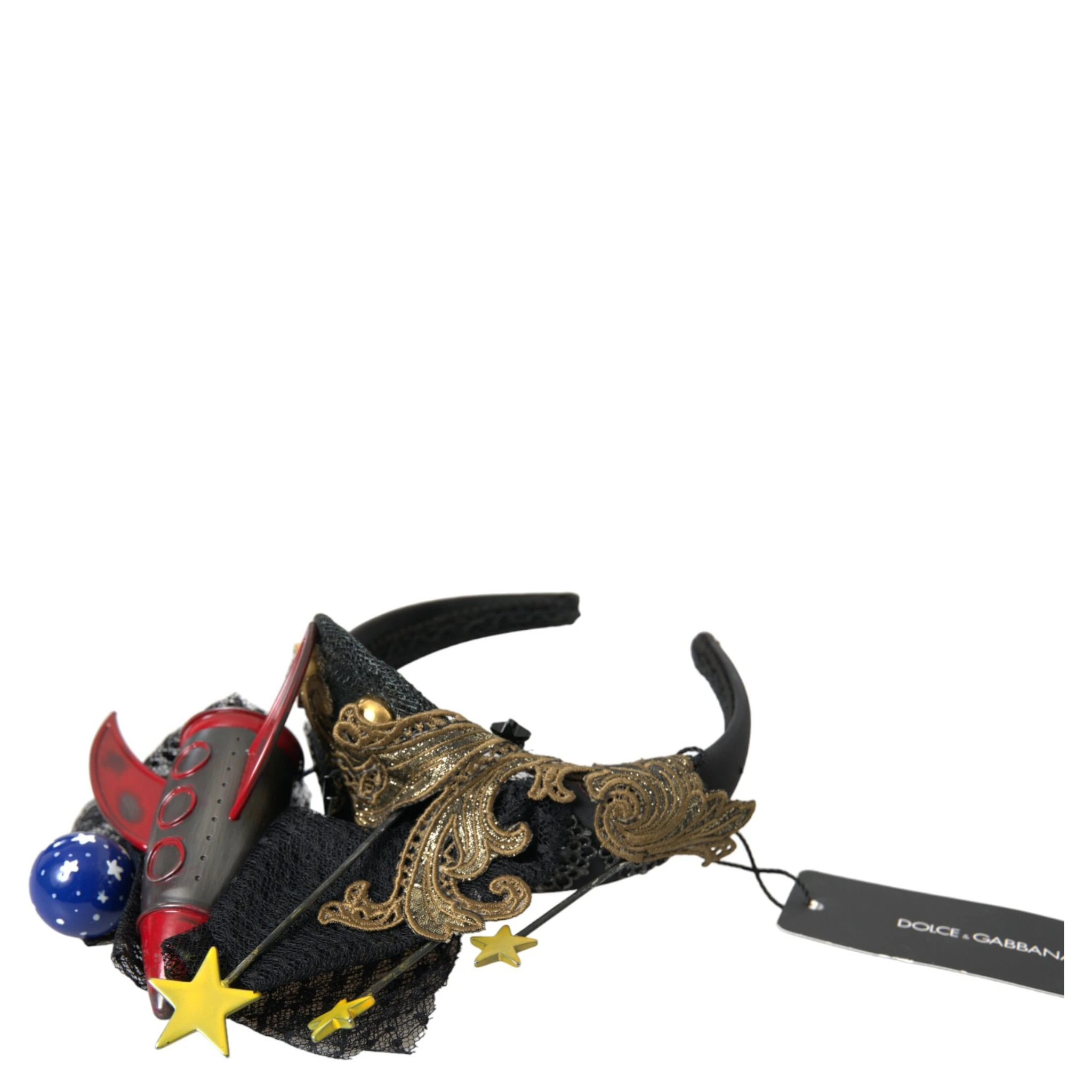 Multicolor Missile Rocket Crystal Stars Headband Diadem