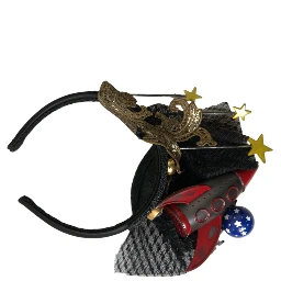 Multicolor Missile Rocket Crystal Stars Headband Diadem