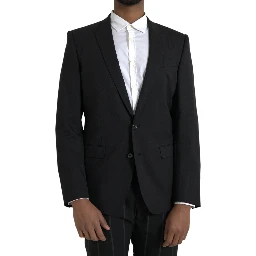 Black MARTINI Slim Fit Jacket Coat Blazer