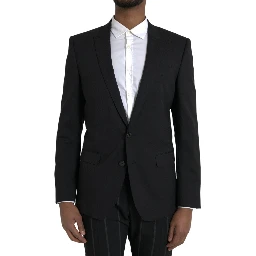 Black MARTINI Slim Fit Jacket Coat Blazer