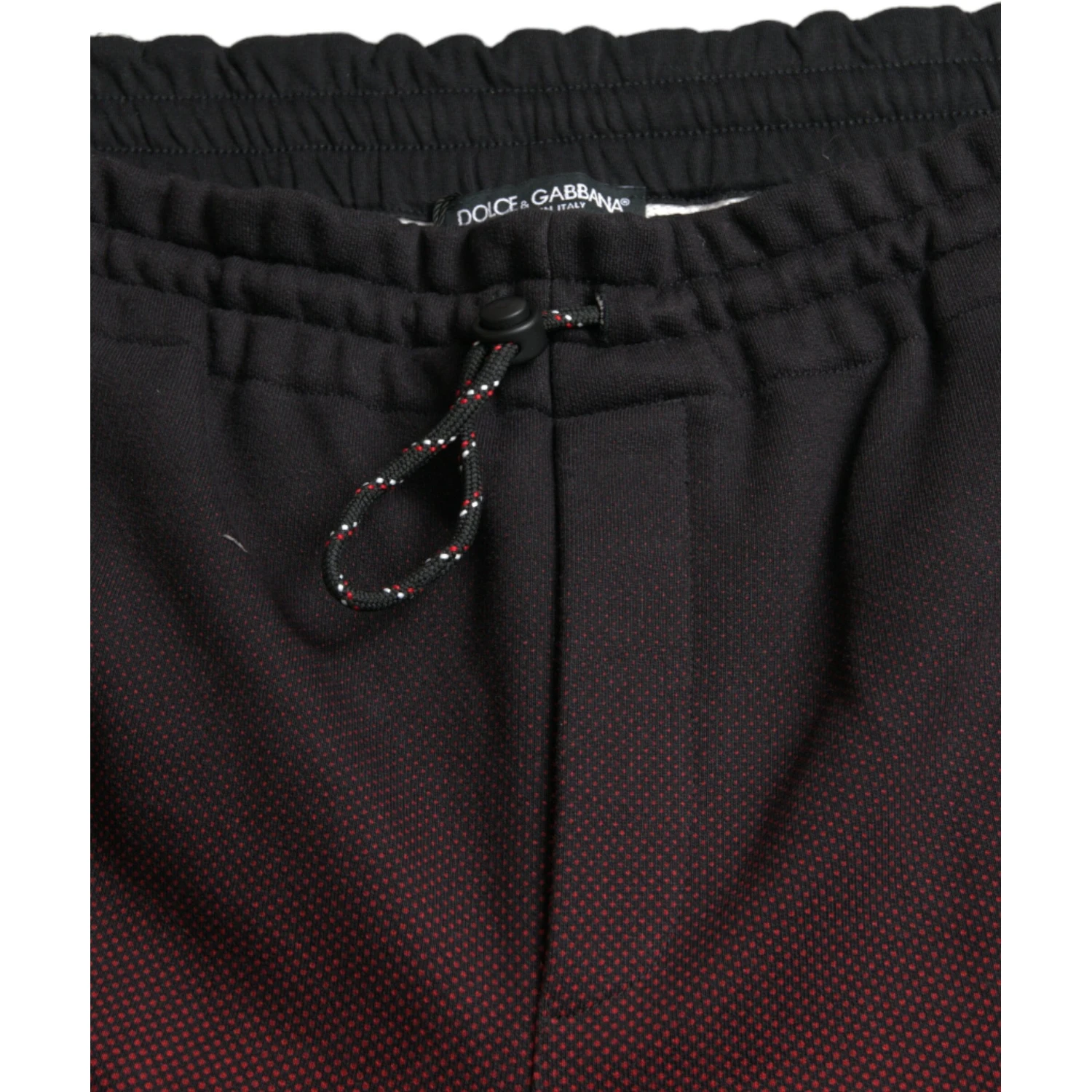 Red Leopard Print Cotton Bermuda Shorts