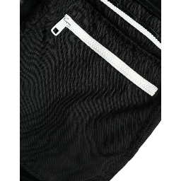 Black Nylon Cargo Jogger Men Sweatpants Pants