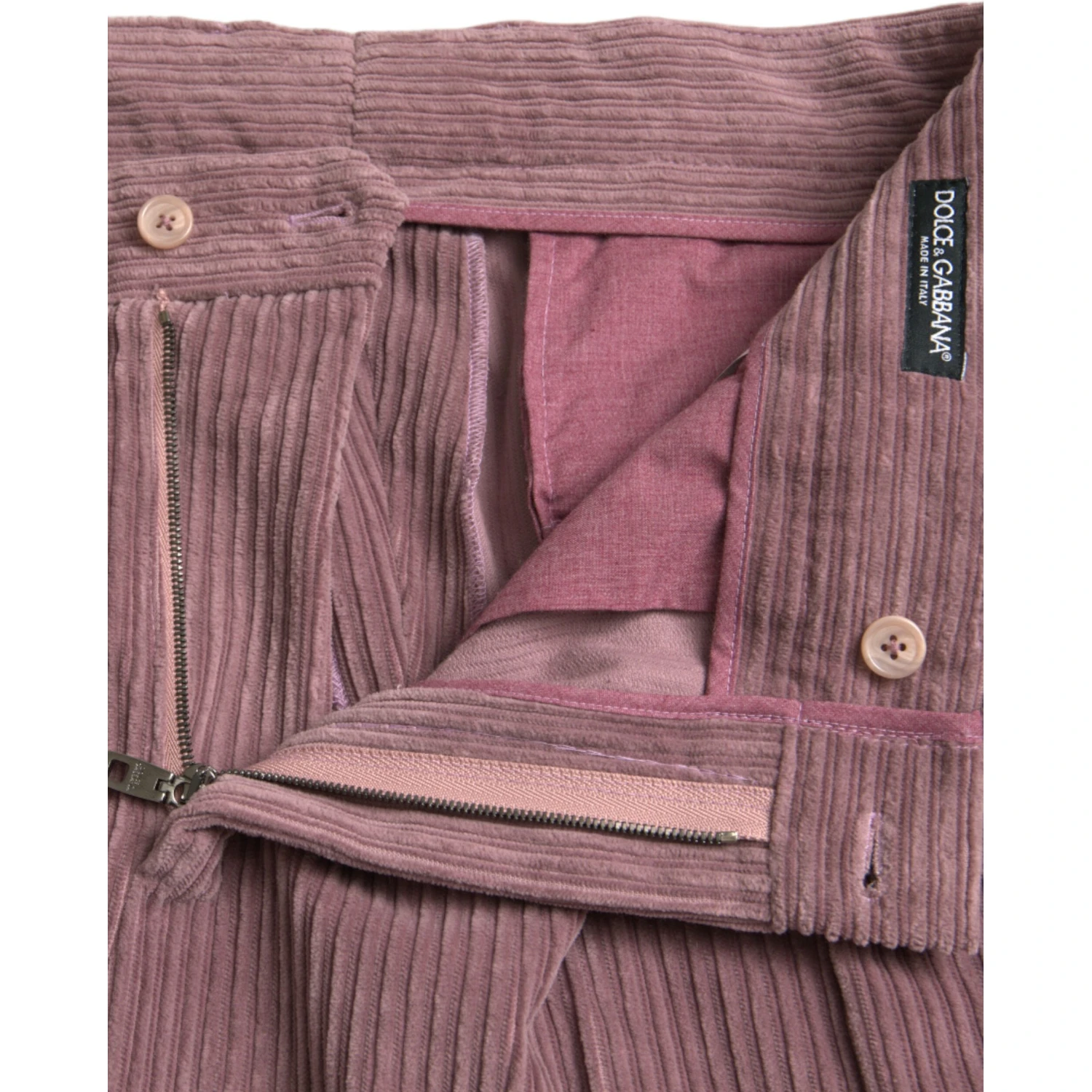 Purple Corduroy Cotton Stretch Skinny Pants