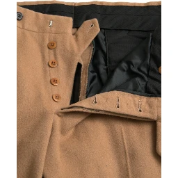 Beige Cashmere Men Straight Fit Dress Pants