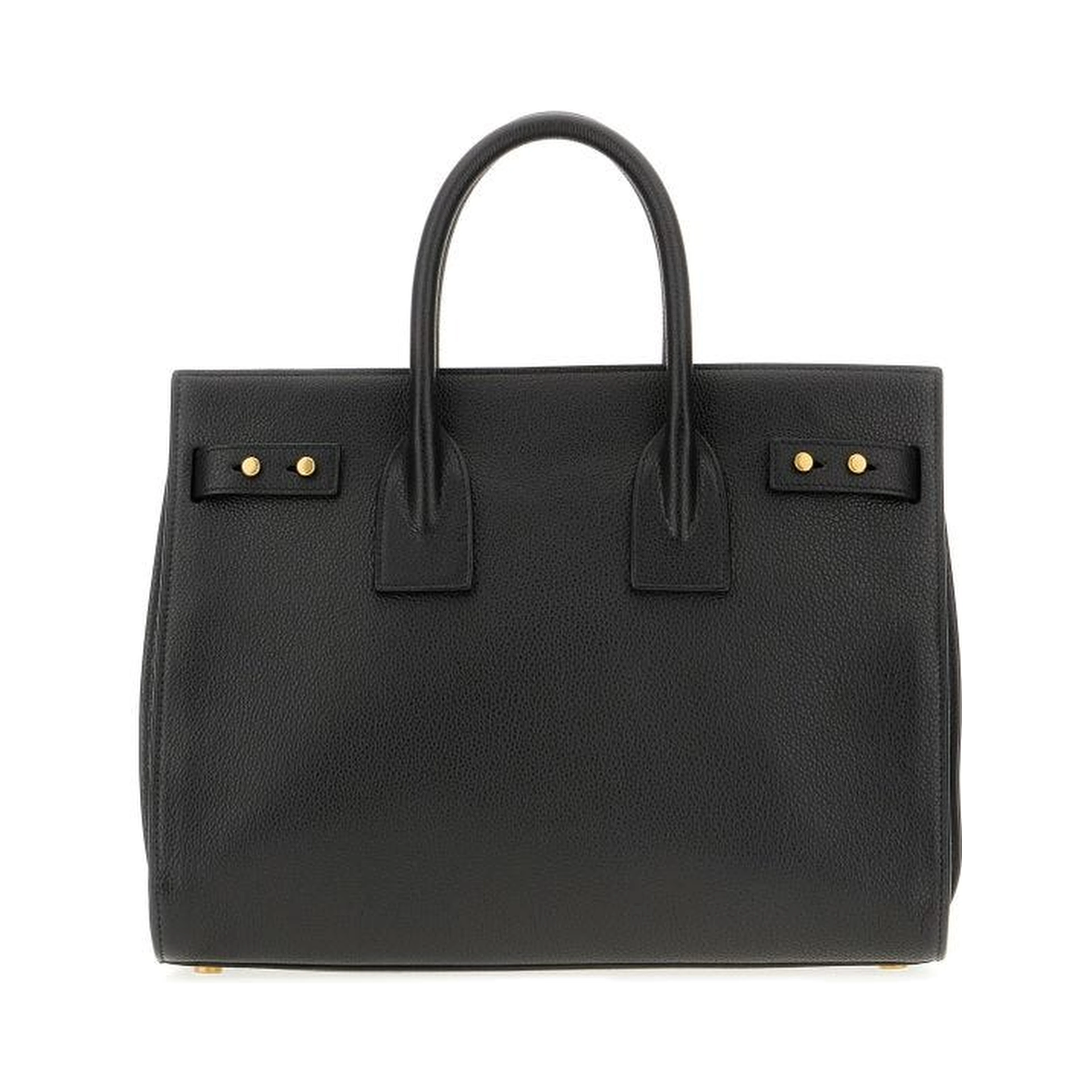 Black Calf Leather Sac De Jour Handbag