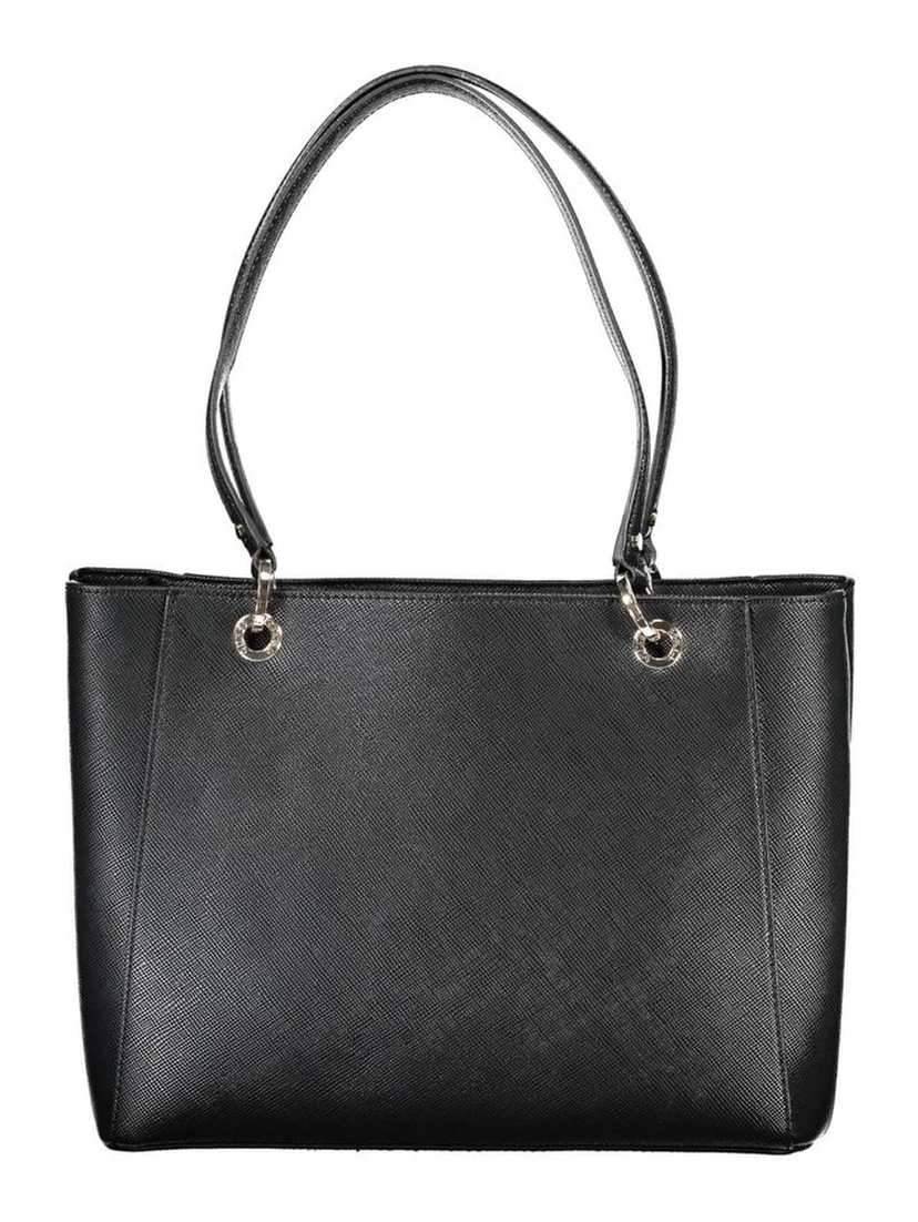 حقيبة يد من البولي إيثيلين الأسود