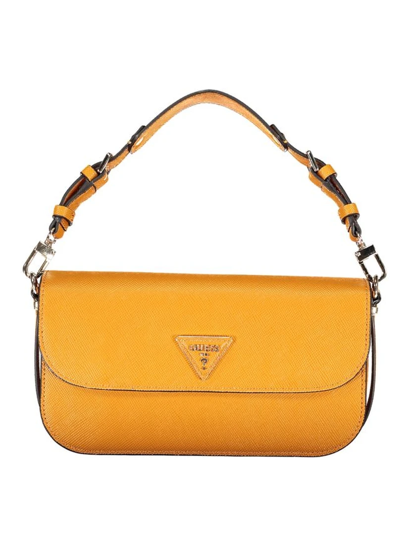 حقيبة يد برتقالية اللون مصنوعة من البولي إيثيلين