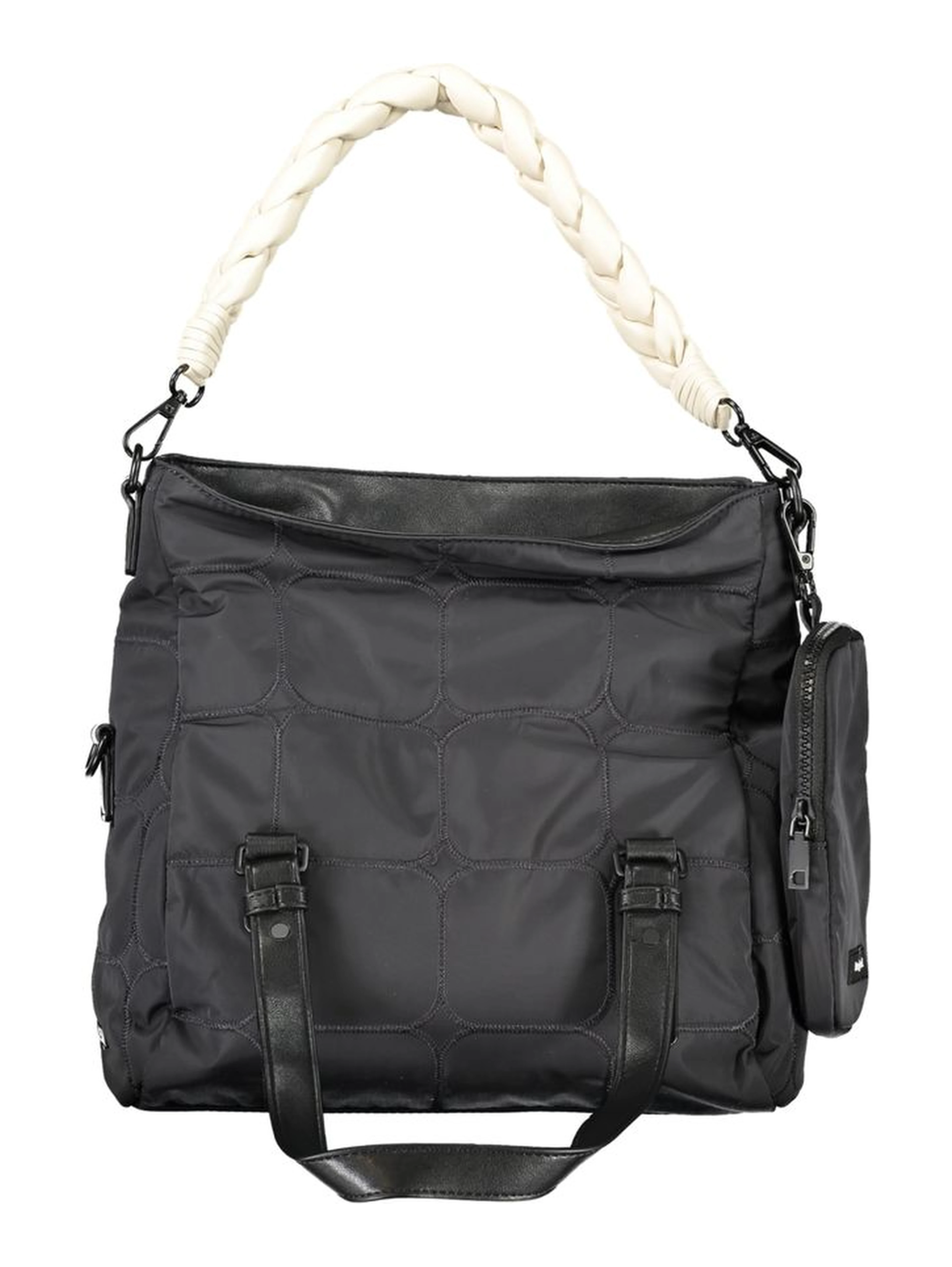 Black Polyester Handbag