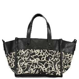 Black Polyester Handbag