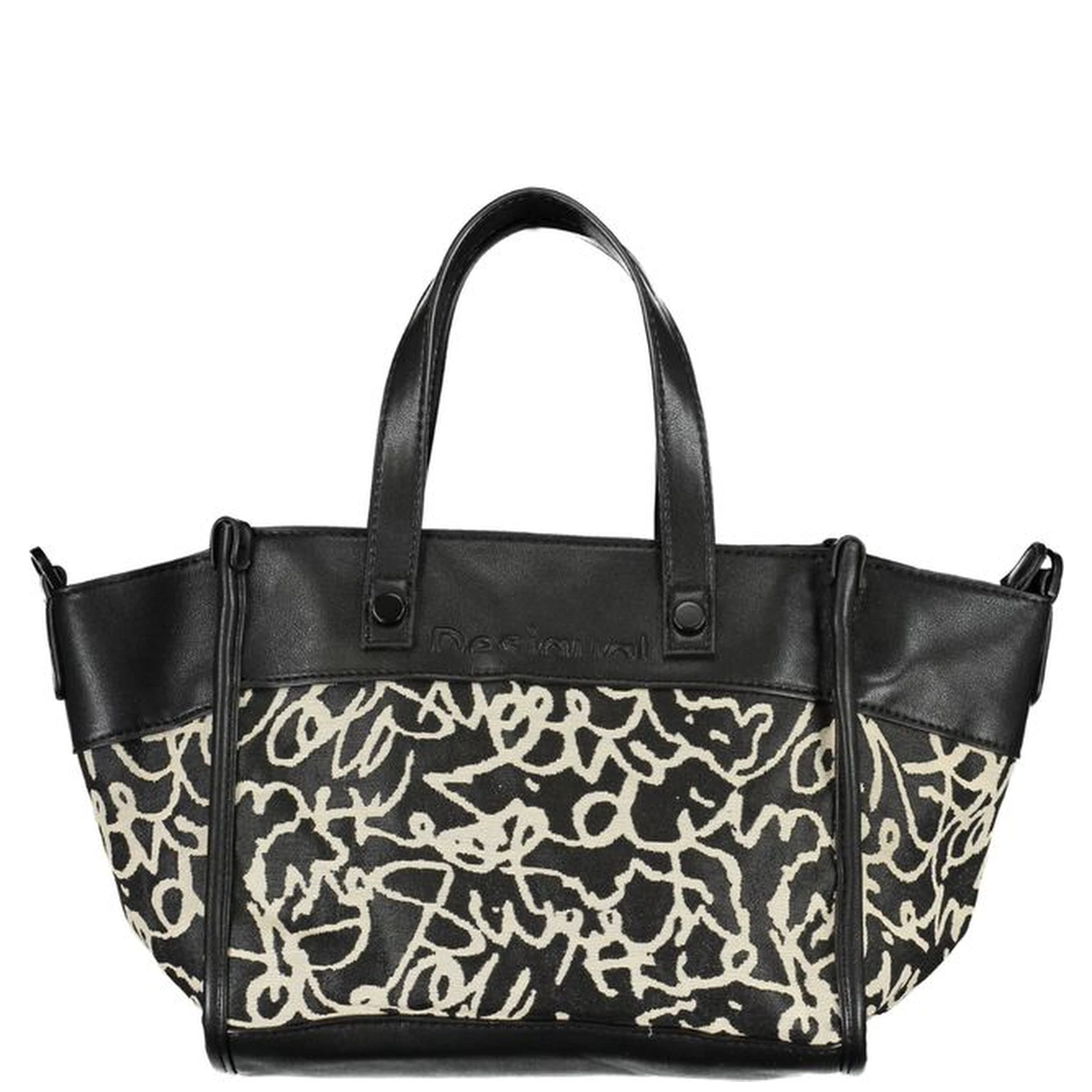 Black Polyester Handbag
