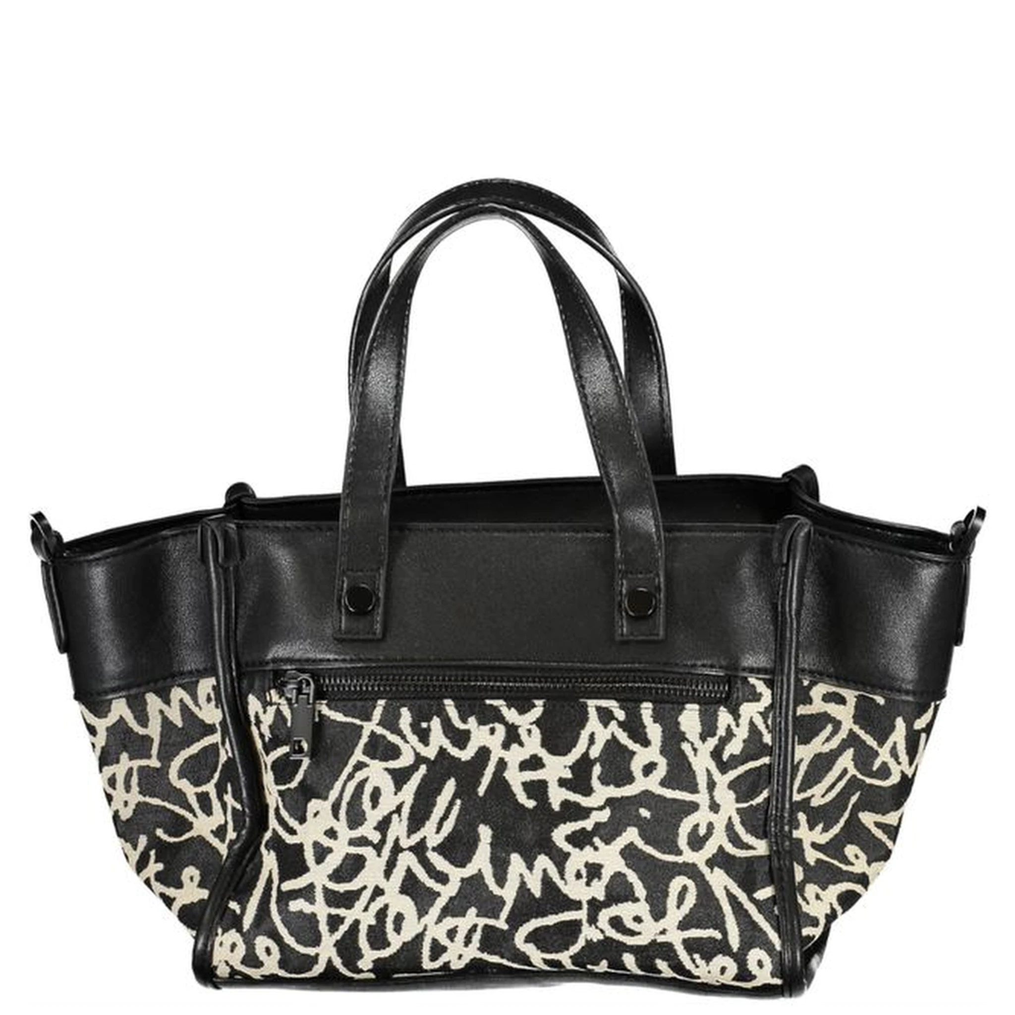 Black Polyester Handbag