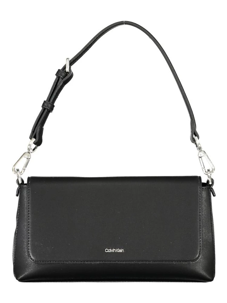 Black Polyester Handbag