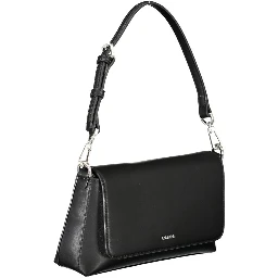 Black Polyester Handbag