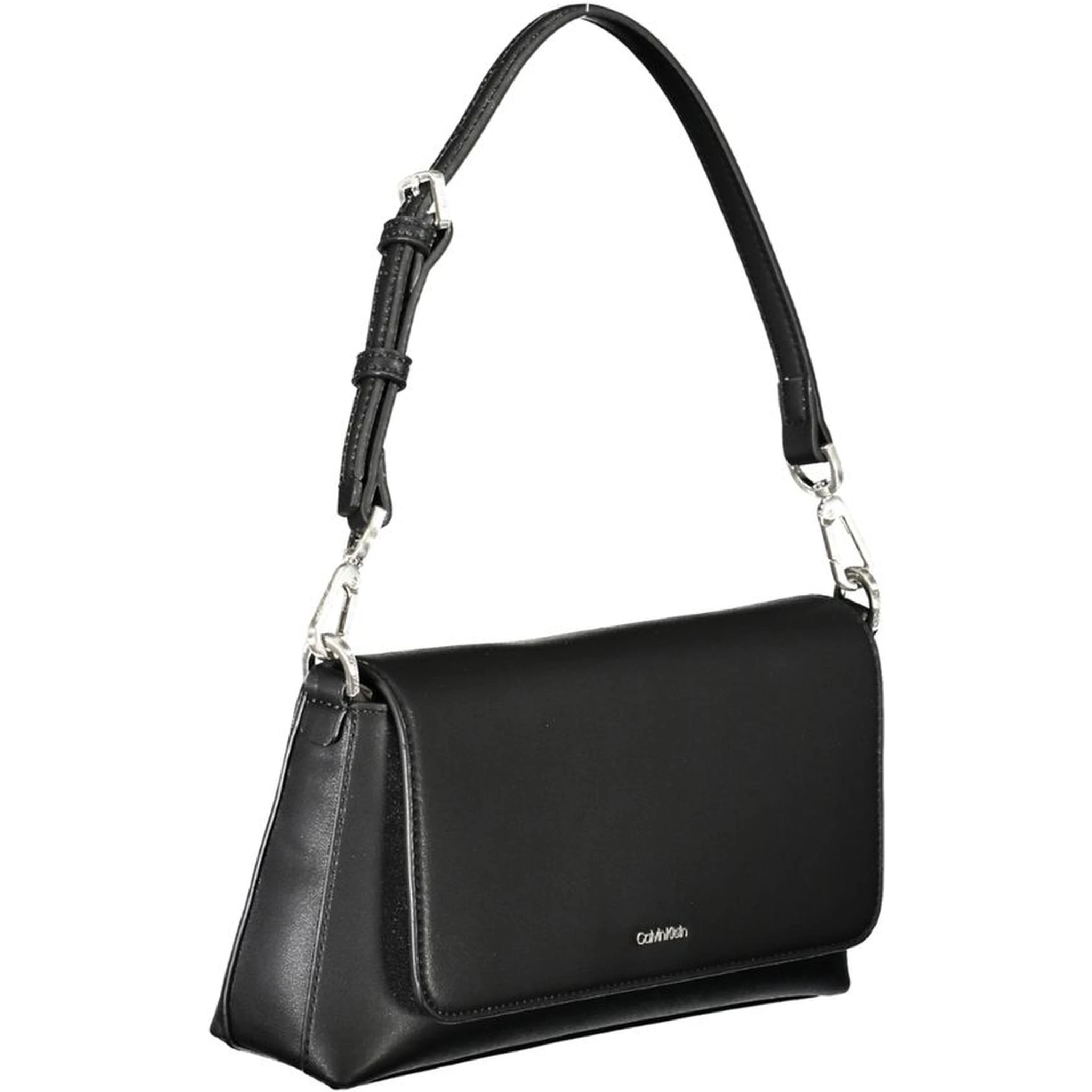 Black Polyester Handbag
