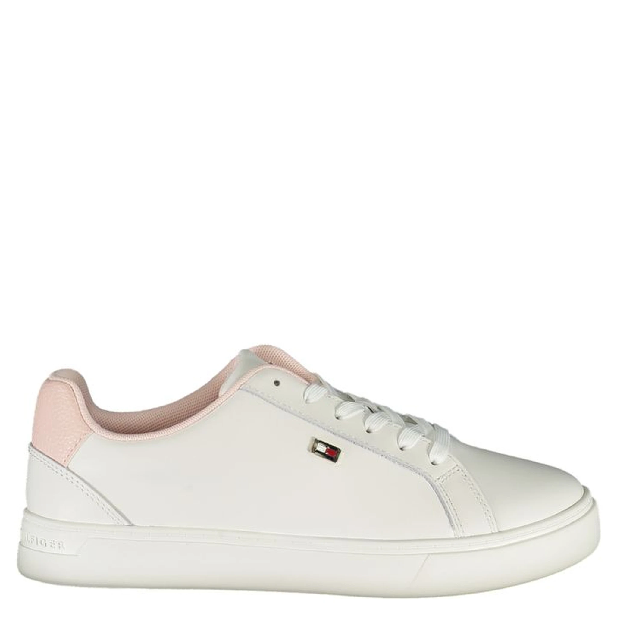 White Polyester Sneaker